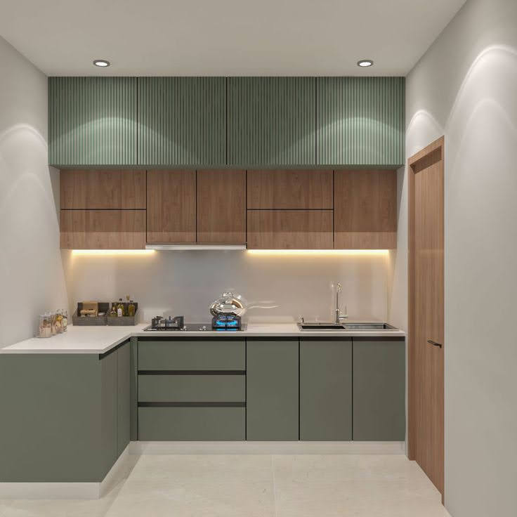 Modern TV Unit Wall Panelling with Statuario Quartz & Dark Wood Slats - Execution #